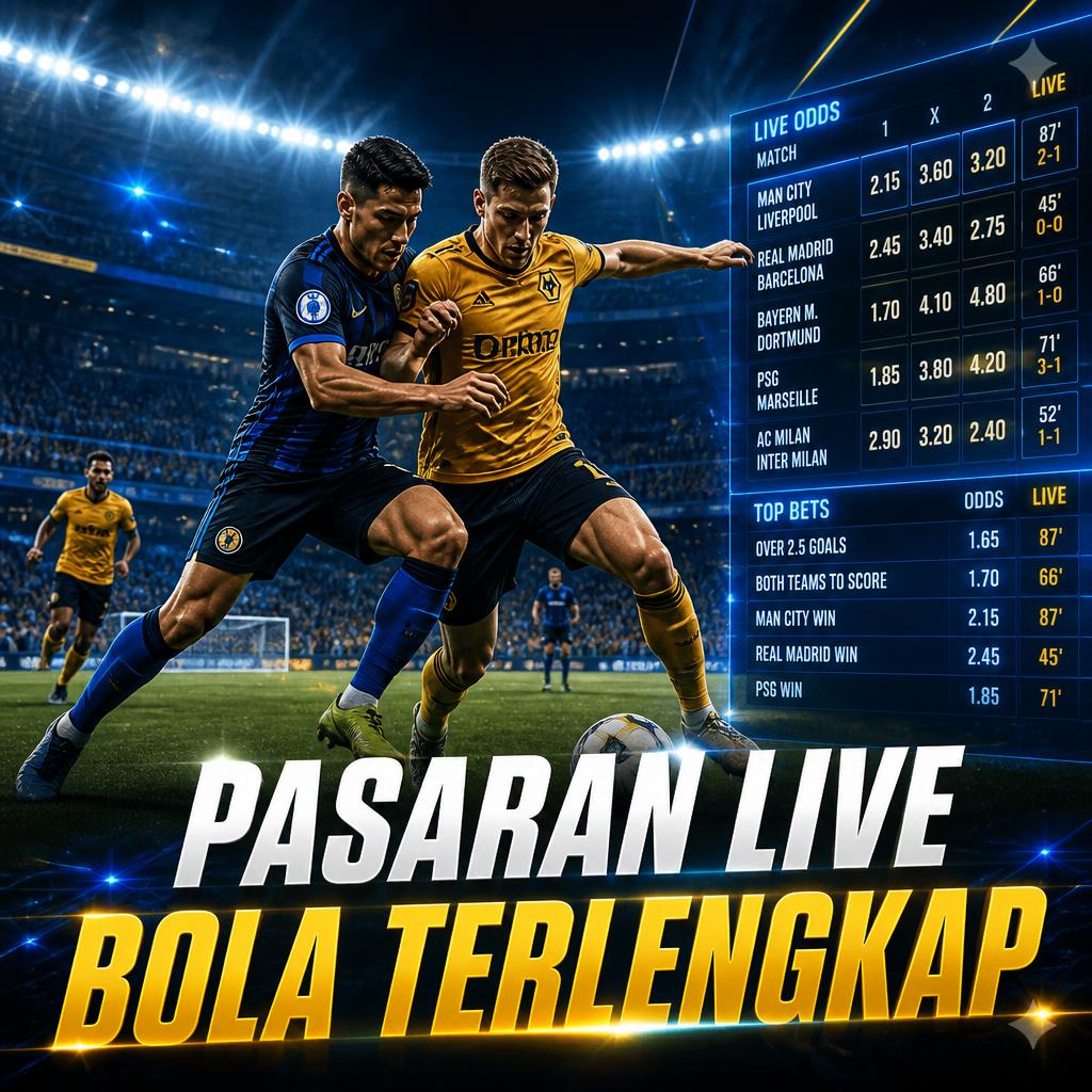 Pasaran Live Bola Terlengkap dengan Update Odds Real-Time